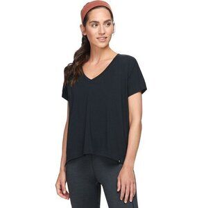 Backcountry Aspen Travel T-Shirt Lyocell/Wool Cropped V-neck Short Sleeve M